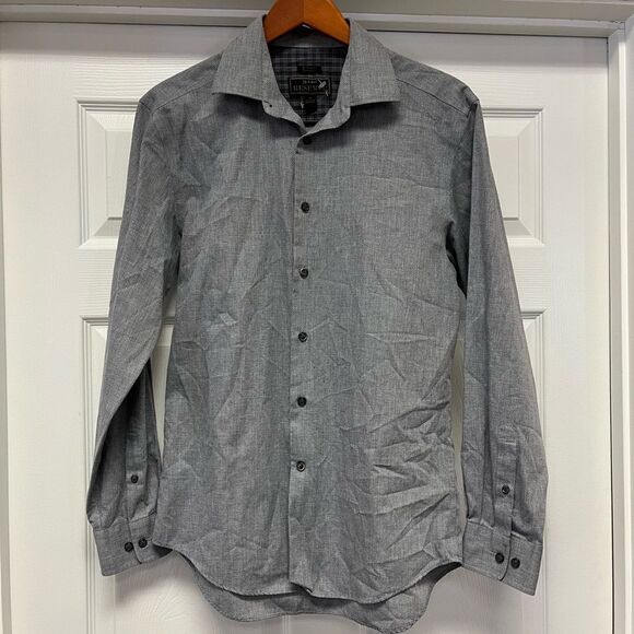 Jos. A. Bank Reserve Gray Textured Button Down Shirt sz M NWOT - Picture 1 of 5